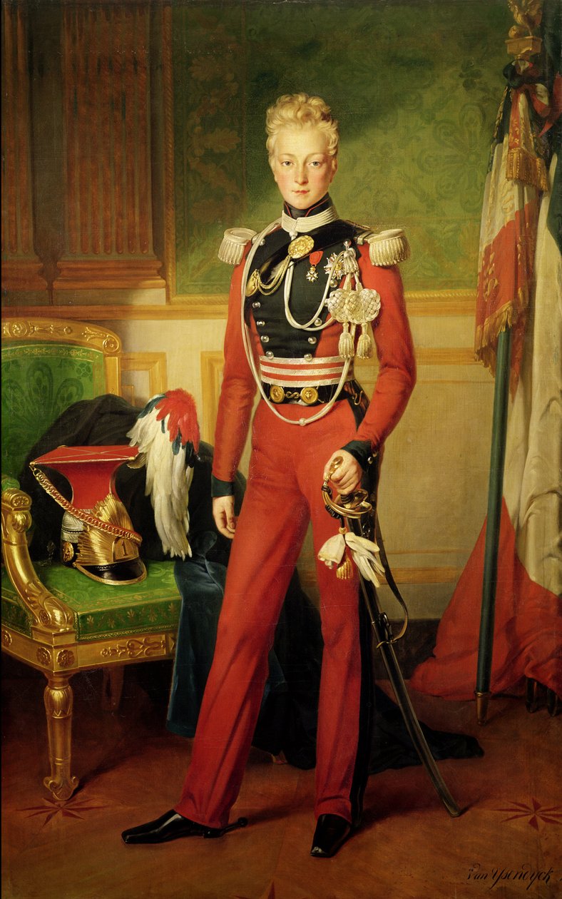 Louis-Charles-Philippe Orleans (1814-96) Nemoursin herttua, 1833 tekijältä Anton van Ysendyck