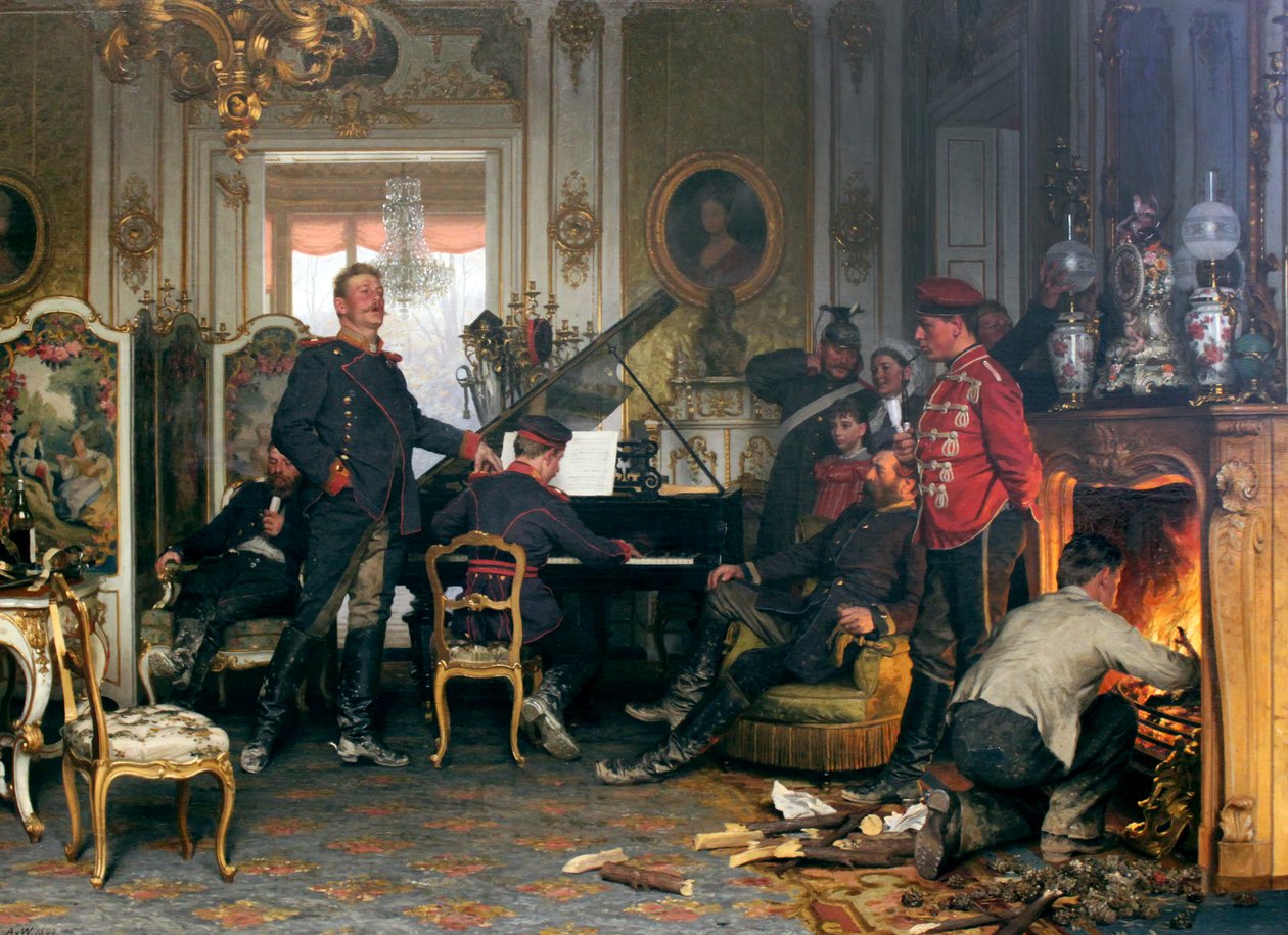 Billet Pariisin ulkopuolella tekijältä Anton Alexander von Werner