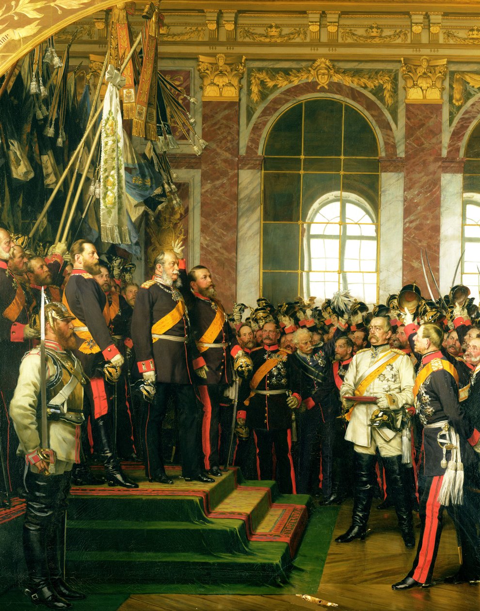 Vilhelmin julistautuminen uuden Saksan valtakunnan keisariksi Versailles