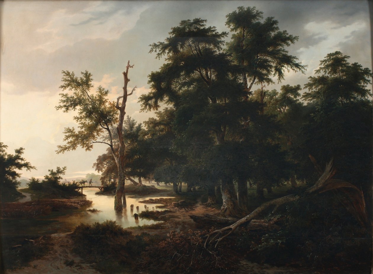 metsäinen maisema tekijältä Anton Altmann d. J.