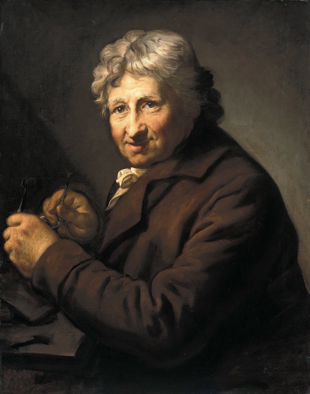 Saksalainen: Daniel Nikolaus Chodowiecki (1726-1801). Um 1800/ 1801 Daniel Nikolaus Chodowieckin muotokuva. tekijältä Anton Graff