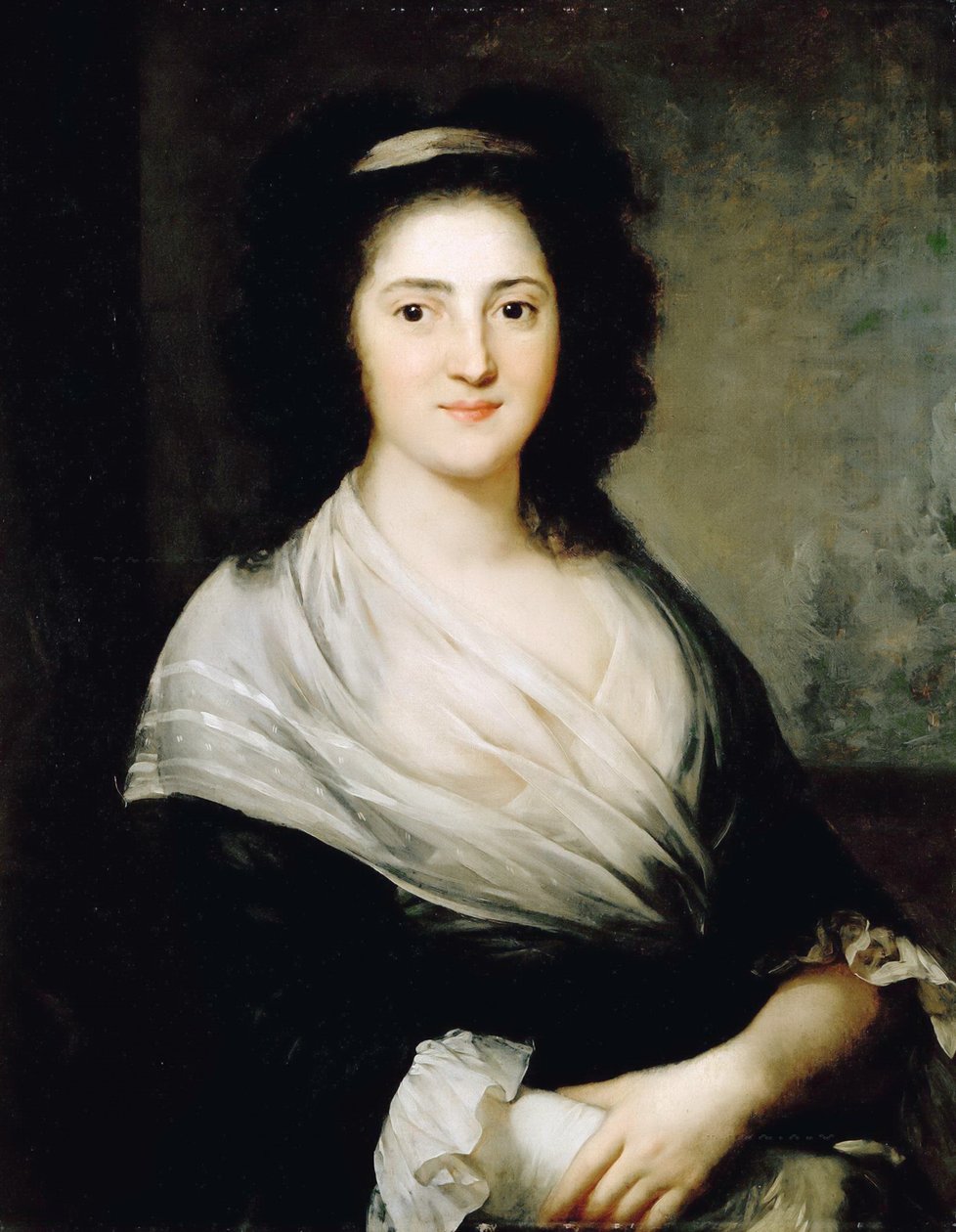 Henriette Herzin muotokuva, syntynyt De Lemos 1764-1847, 1792. tekijältä Anton Graff