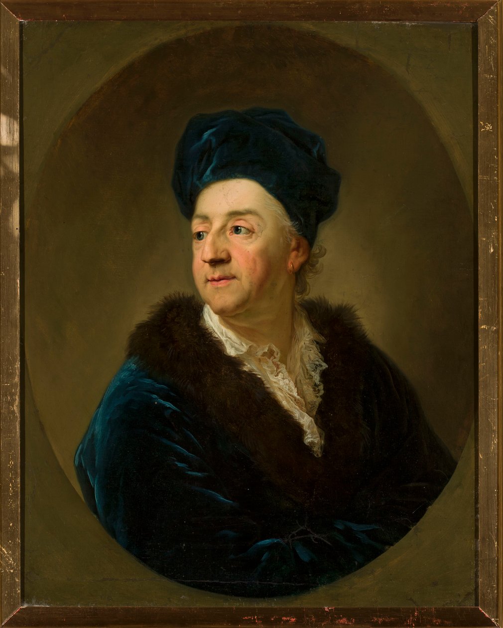 Johann Nepomuk Schaffgotschin (1713-1755) muotokuva aamutakissa tekijältä Anton Graff