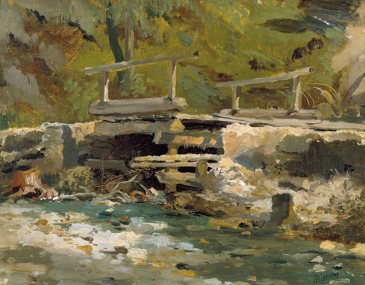 Bachbrücke tekijältä Anton Hansch