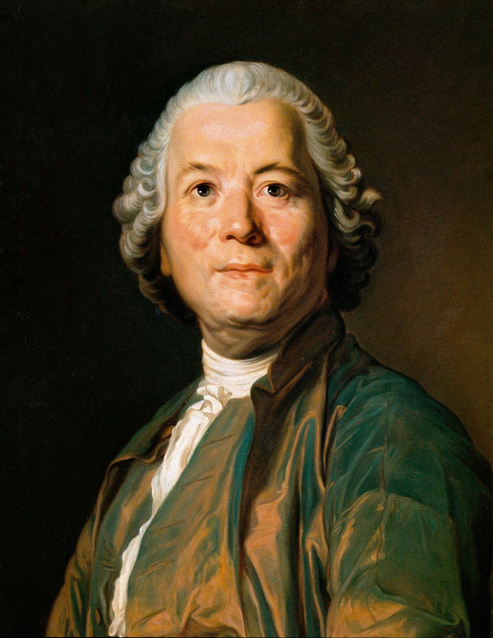Saksalaisen säveltäjän Christoph Willibald Gluckin (1714-1787) muotokuva. Anton Hansmanin maalaus (1800-luku) tekijältä Anton Hansman