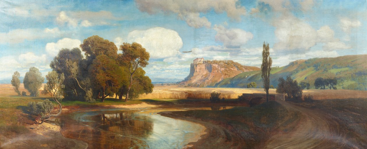 Burg Devín (Theben) an der Donau tekijältä Anton Hlavacek