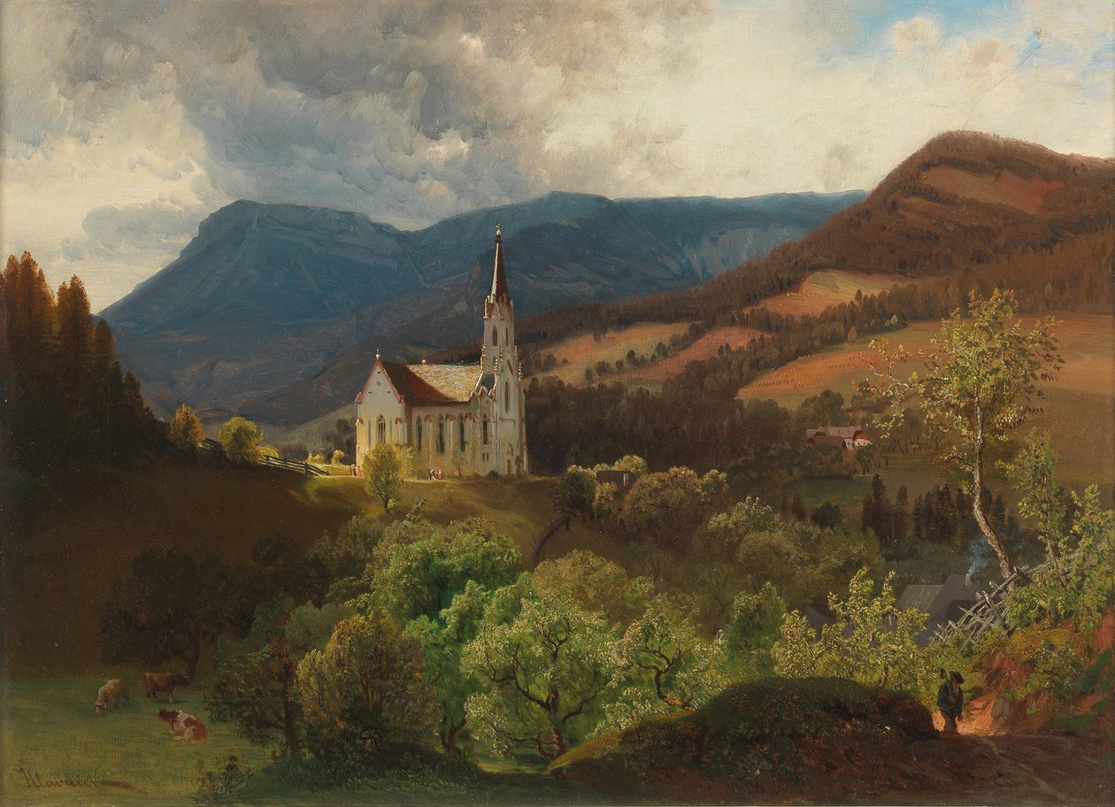 Anton Hlavacek Bergkirche tekijältä Anton Hlavacek