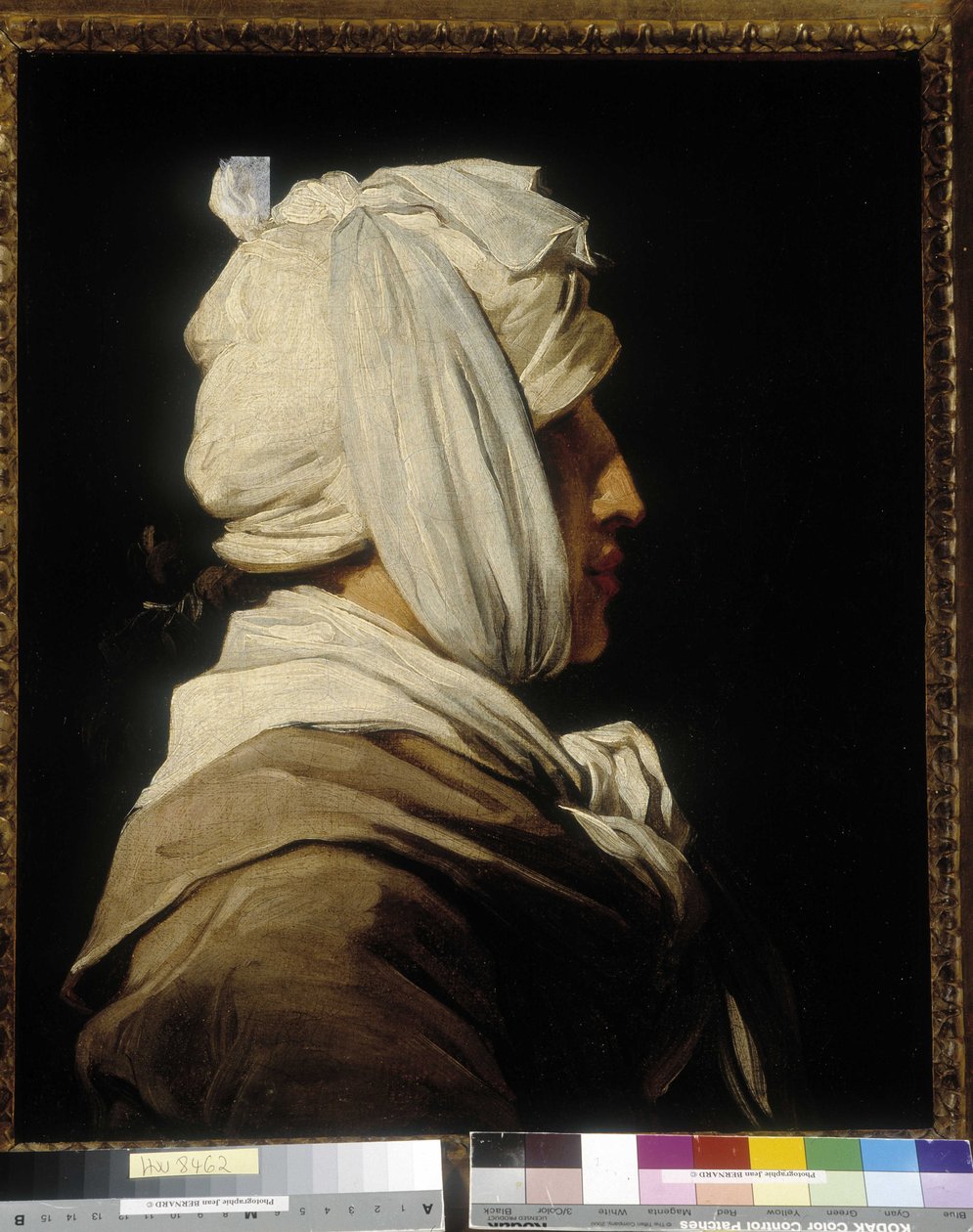 Taidemaalari Anicet Charles Gabriel Lemonnierin (1743-1824), bandeepään muotokuva tekijältä Anton Ignaz (after) Melling