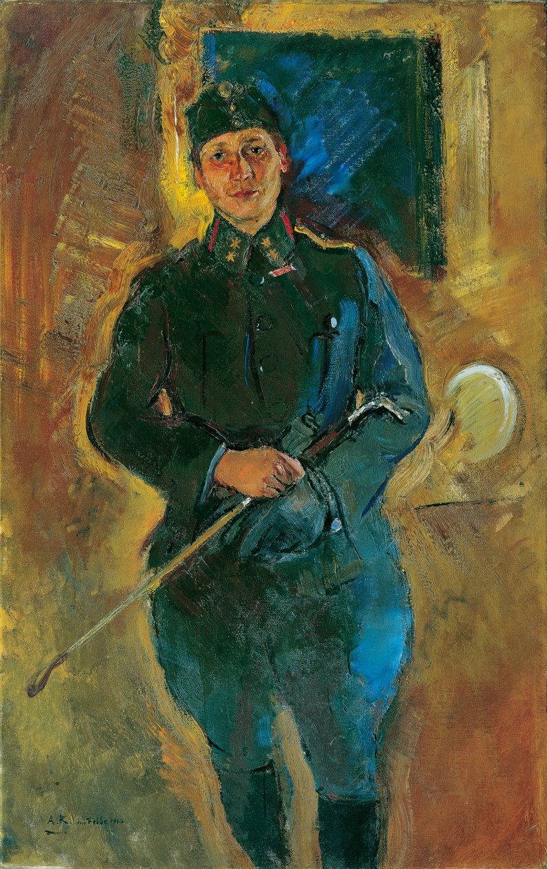 Otto von Aichelburg-Zossenegg ratsuväen luutnanttina tekijältä Anton Kolig
