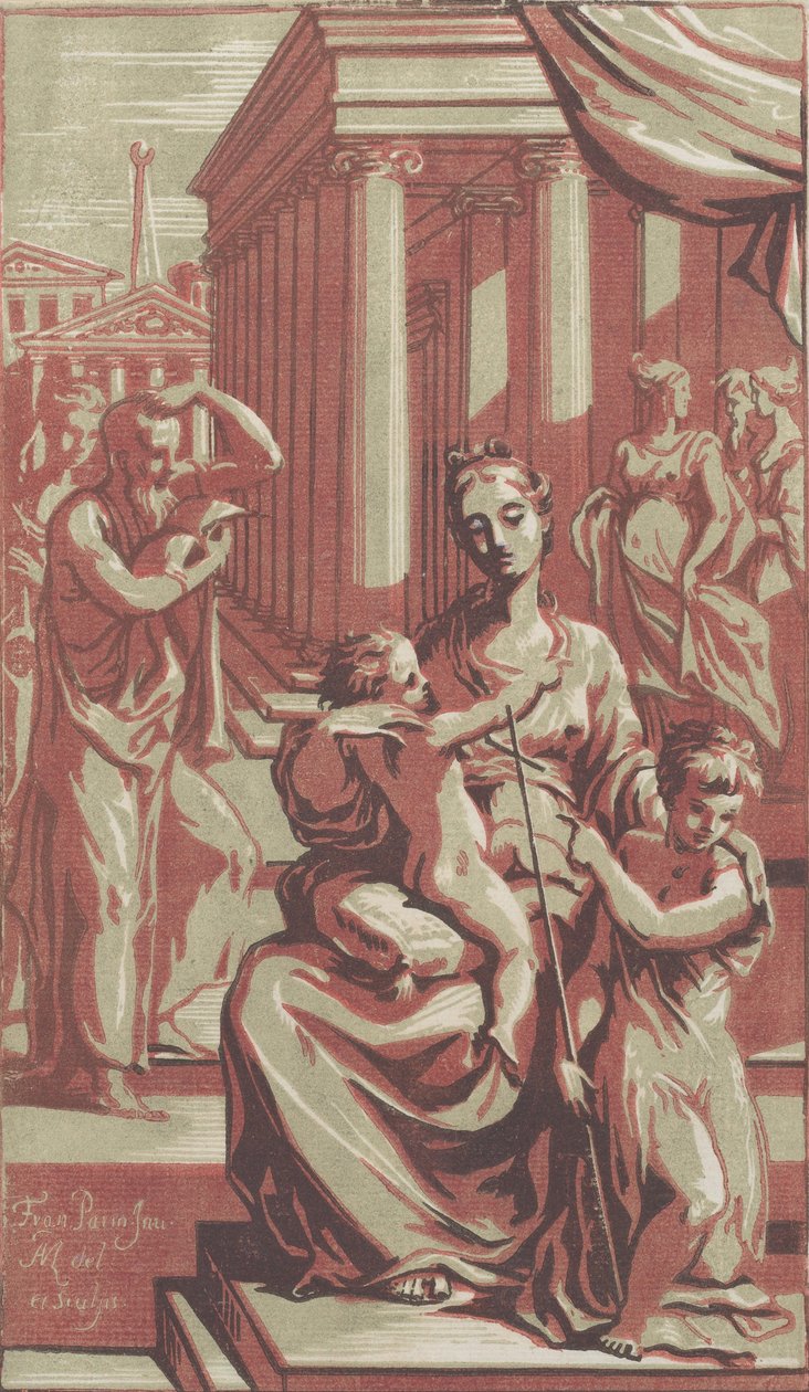 Neitsyt ja lapsi Pyhän Johannes Kastajan kanssa, n. 1722. tekijältä Anton Maria Zanetti