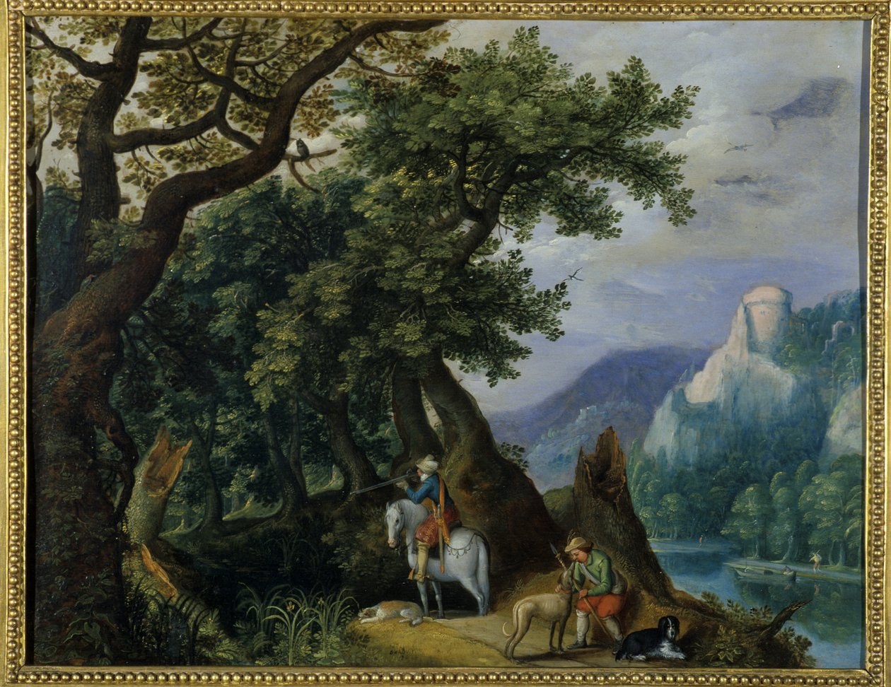 Metsästys, 1614 tekijältä Anton Mirou