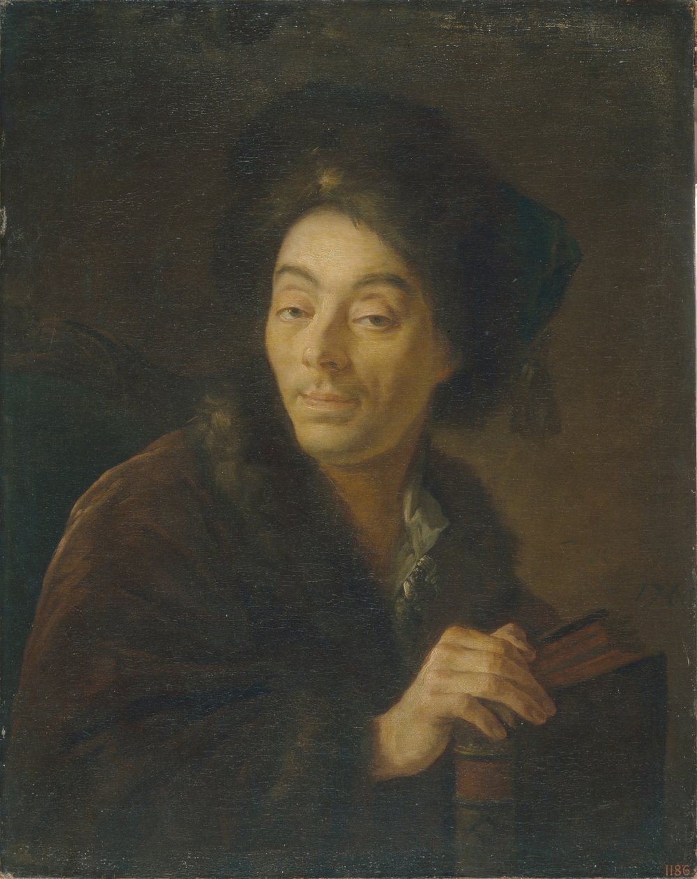 Näyttelijä Yakov Danilovich Shumskyn muotokuva 1732-1812, 1760 tekijältä Anton Pavlovich Losenko