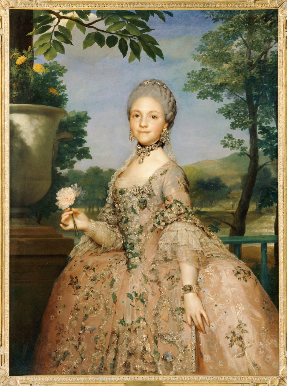 Marie-Louise de Parme, serkkunsa vaimo ... tekijältä Anton Raphael (attr. to) Mengs