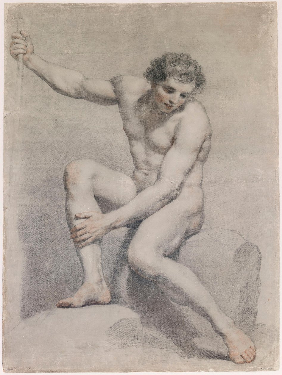 Istuva miesalaston tekijältä Anton Raphael Mengs