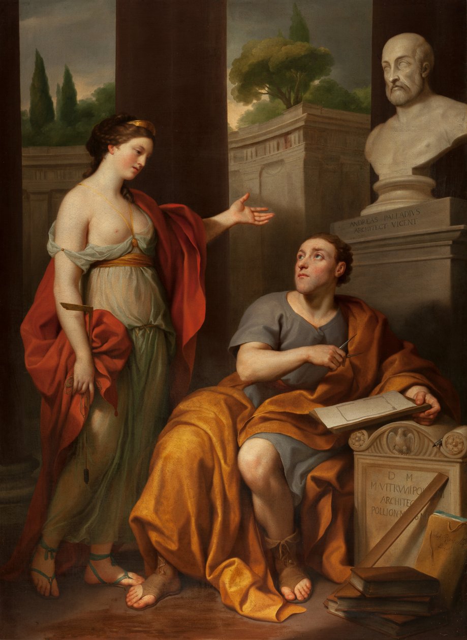 Arkkitehti ja hänen muusansa. Muotokuva James Caulfieldistä, lordi Charlemontista. tekijältä Anton Raphael Mengs