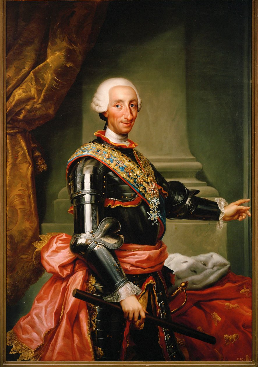 Carlos III, Espanjan kuningas ... (maalaus kankaalle) tekijältä Anton Raphael Mengs