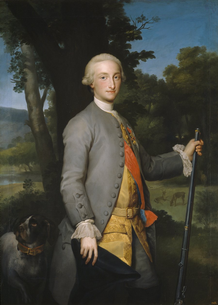 Kaarle IV Espanjan Asturian prinssinä, noin 1764-1765 tekijältä Anton Raphael Mengs