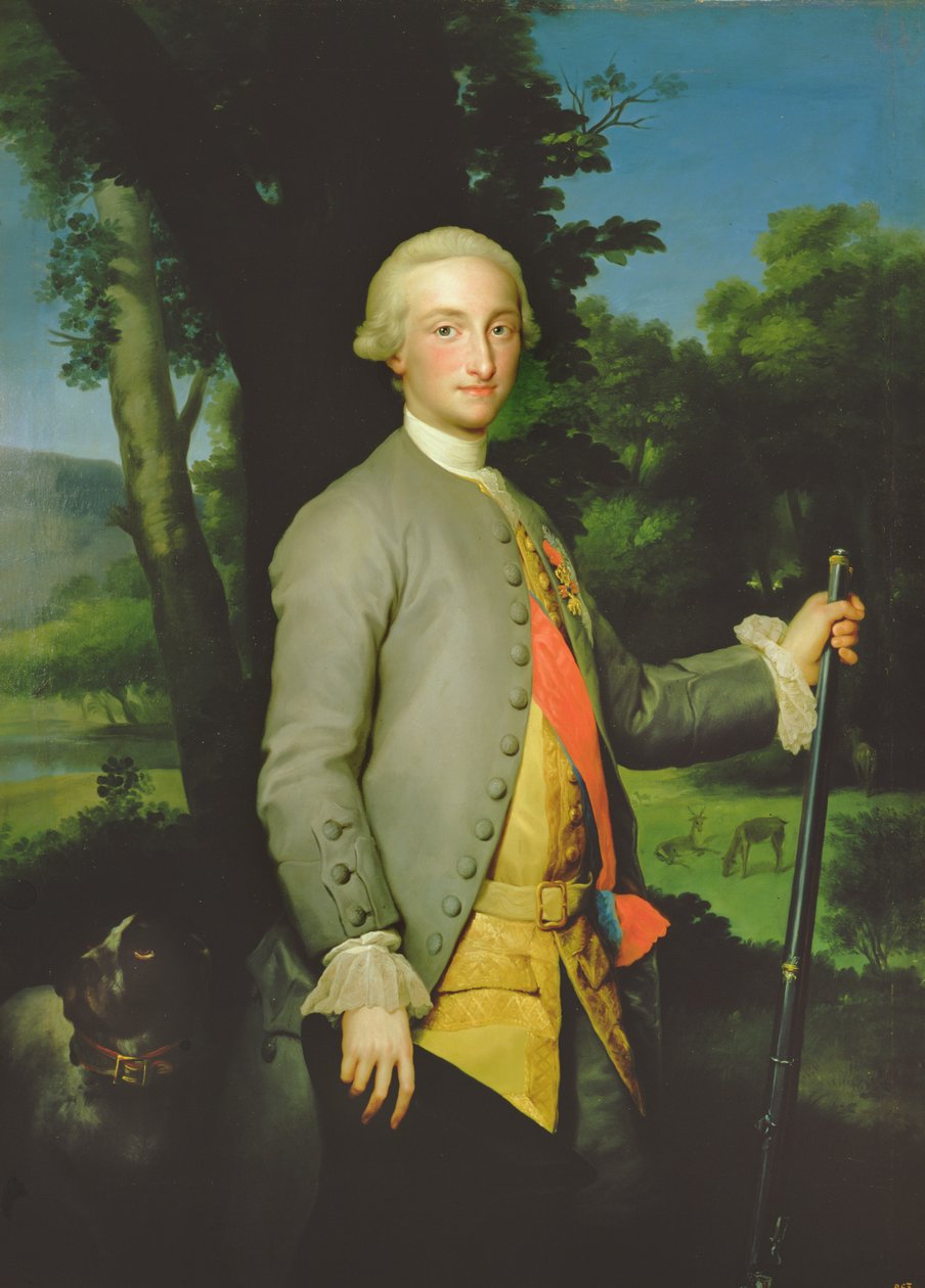 Charles de Bourbon (1748-1819) Asturian prinssi (öljy kankaalle) tekijältä Anton Raphael Mengs