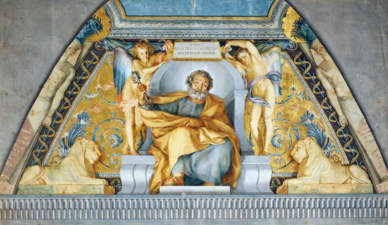 Pyhän Pietarin hahmo, Anton Raphael Mengs, sekatekniikka tekijältä Anton Raphael Mengs