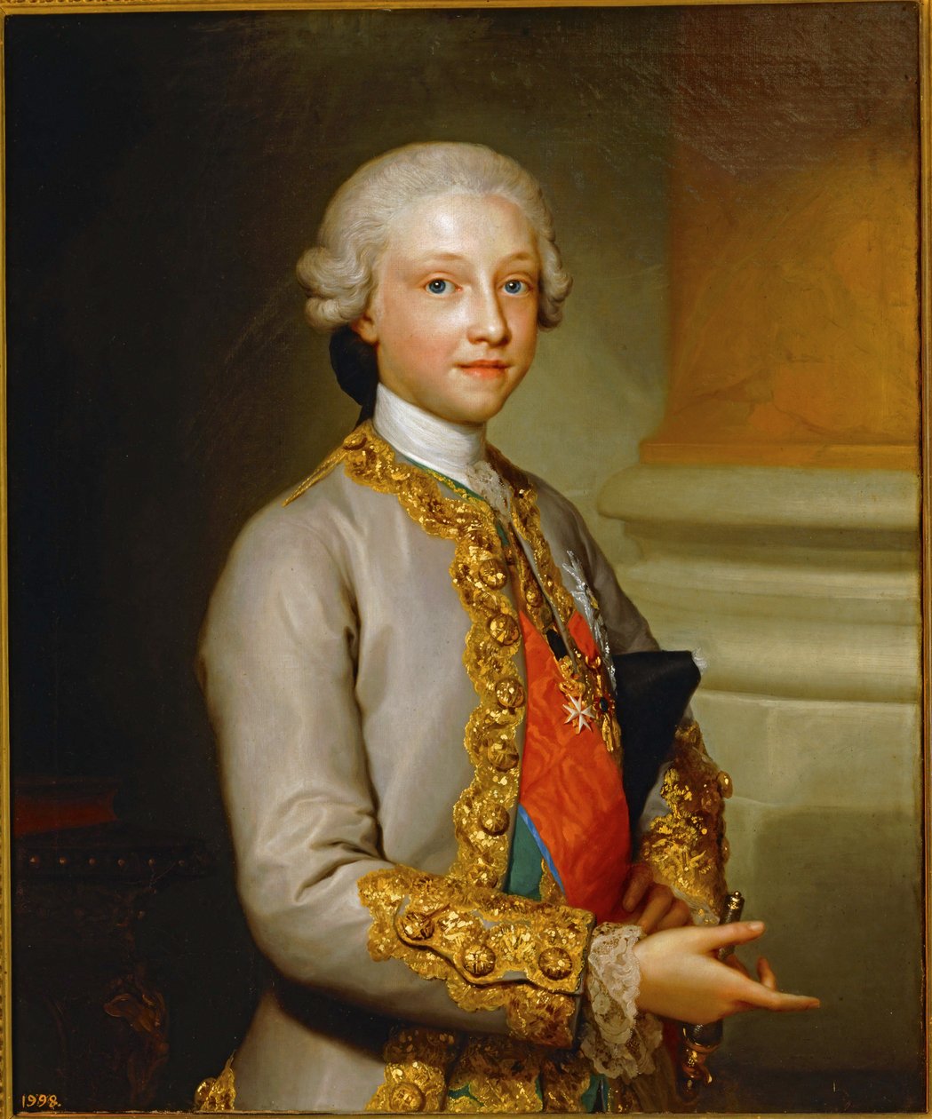 Lapsi Gabriel de Bourbon ... (maalaus kankaalle) tekijältä Anton Raphael Mengs