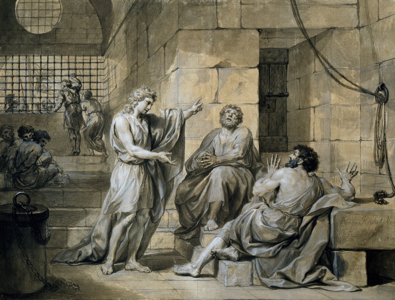 Joseph Egyptin vankilassa, Anton Raphael Mengs, sekamedia tekijältä Anton Raphael Mengs