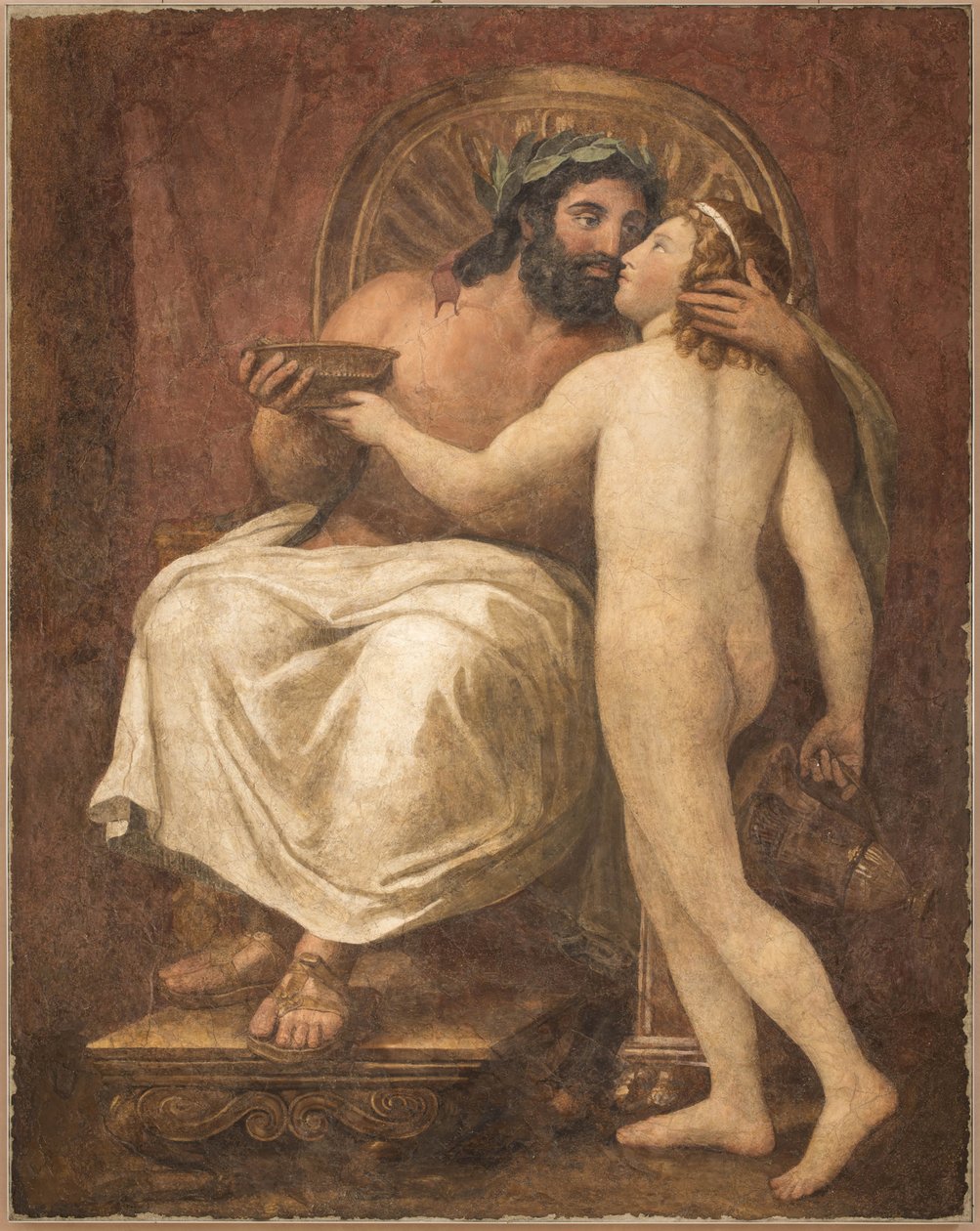 Jupiter suutelee Ganymedettä, 1759-1760. tekijältä Anton Raphael Mengs