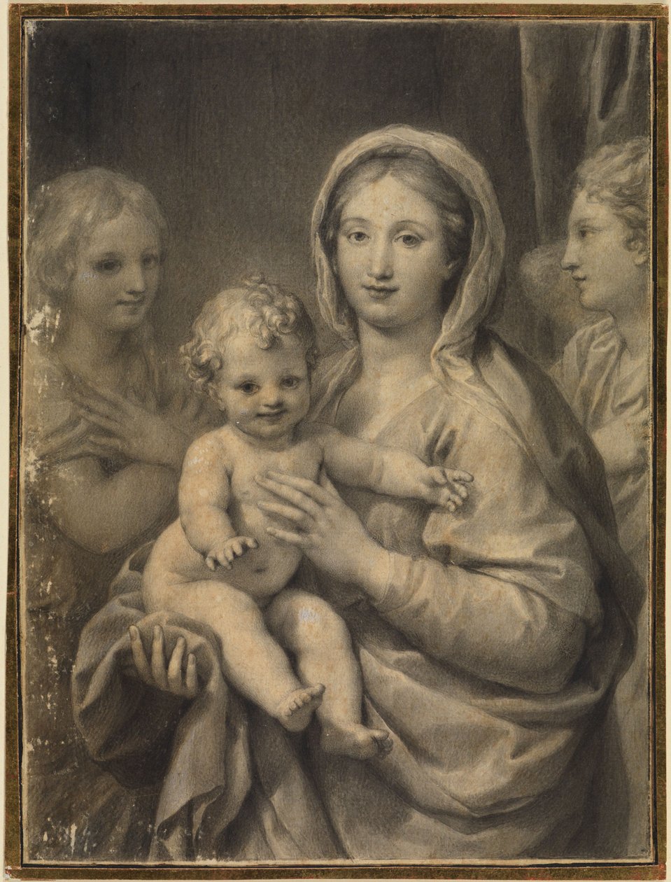 Madonna ja lapsi sekä kaksi enkeliä tekijältä Anton Raphael Mengs