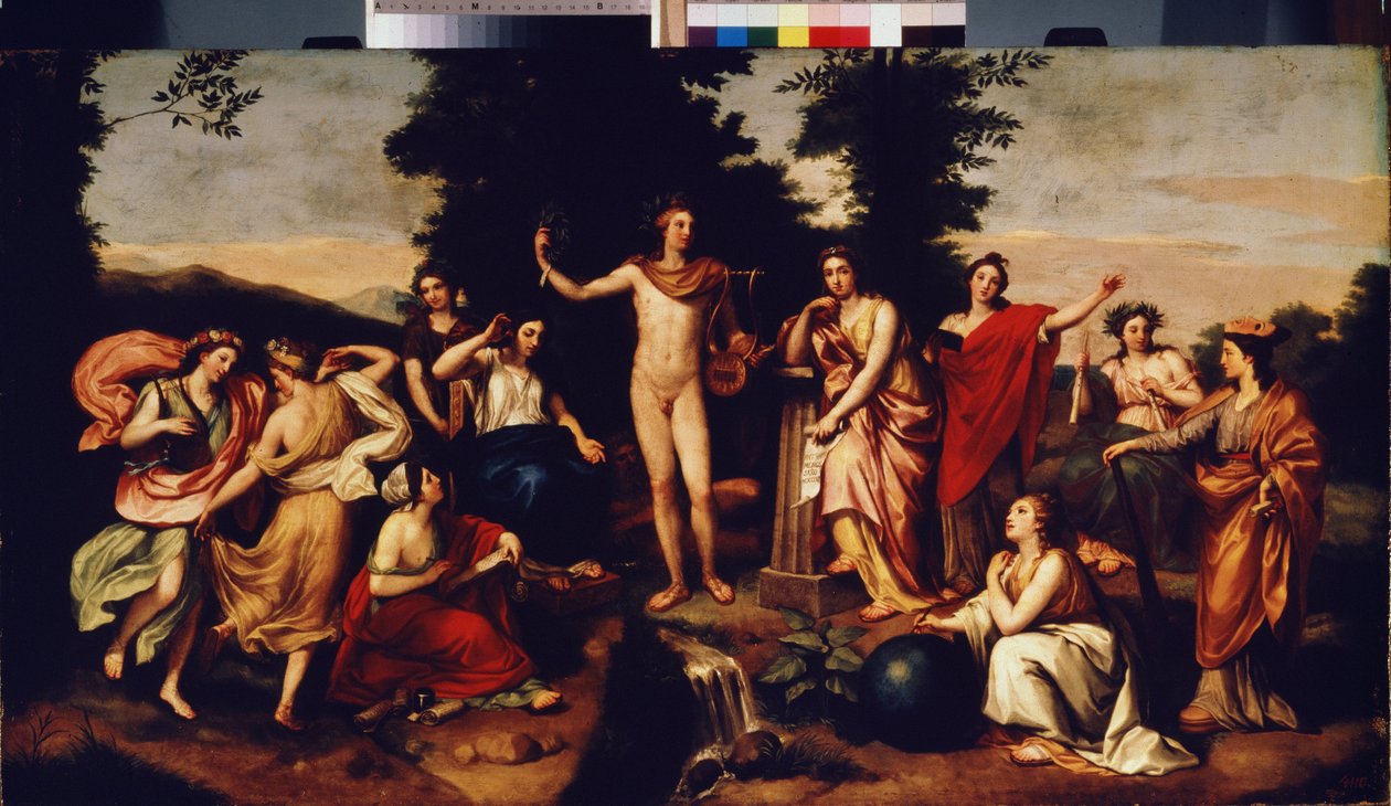 Parnassus, n. 1750-60 tekijältä Anton Raphael Mengs