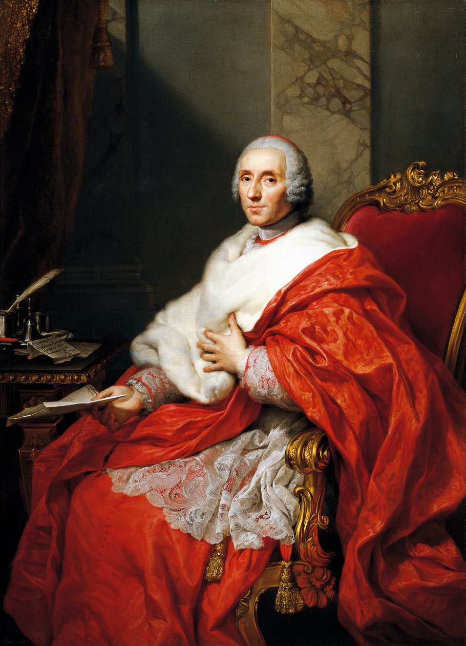 Kardinaali Alberico Archinton muotokuva, Anton Raphael Mengs, öljy kankaalle tekijältä Anton Raphael Mengs