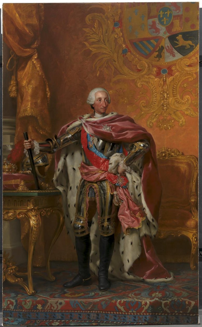 Espanjan kuninkaan Kaarle III:n muotokuva tekijältä Anton Raphael Mengs