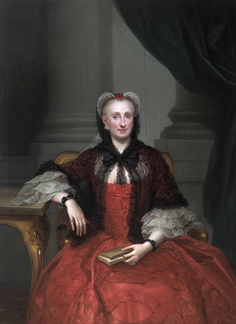 Maria Amalian Sachsenin muotokuva 17241760, Espanjan kuningatar puoliso, noin 1760 tekijältä Anton Raphael Mengs
