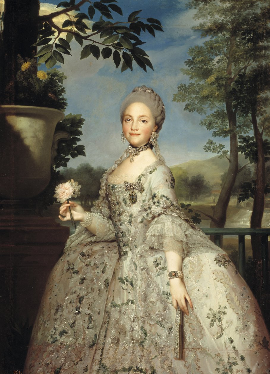 Muotokuva Maria Luisa Parmasta Asturian prinsessana, n. 1764-1765 tekijältä Anton Raphael Mengs