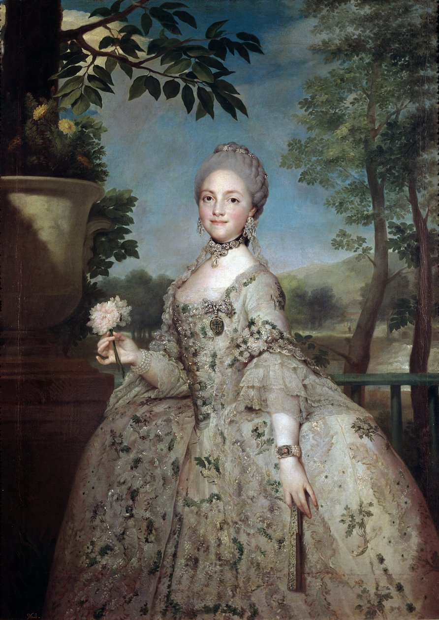 Muotokuva Marie Louisesta Parmasta, Asturian prinsessasta (öljy kankaalle tekijältä Anton Raphael Mengs