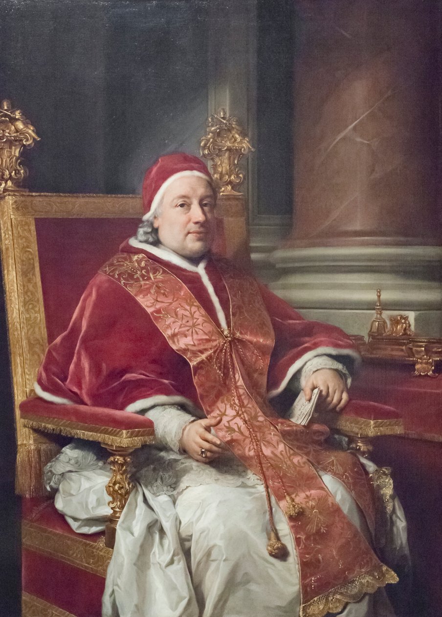 Paavi Clemens XIII Rezzonicon muotokuva tekijältä Anton Raphael Mengs