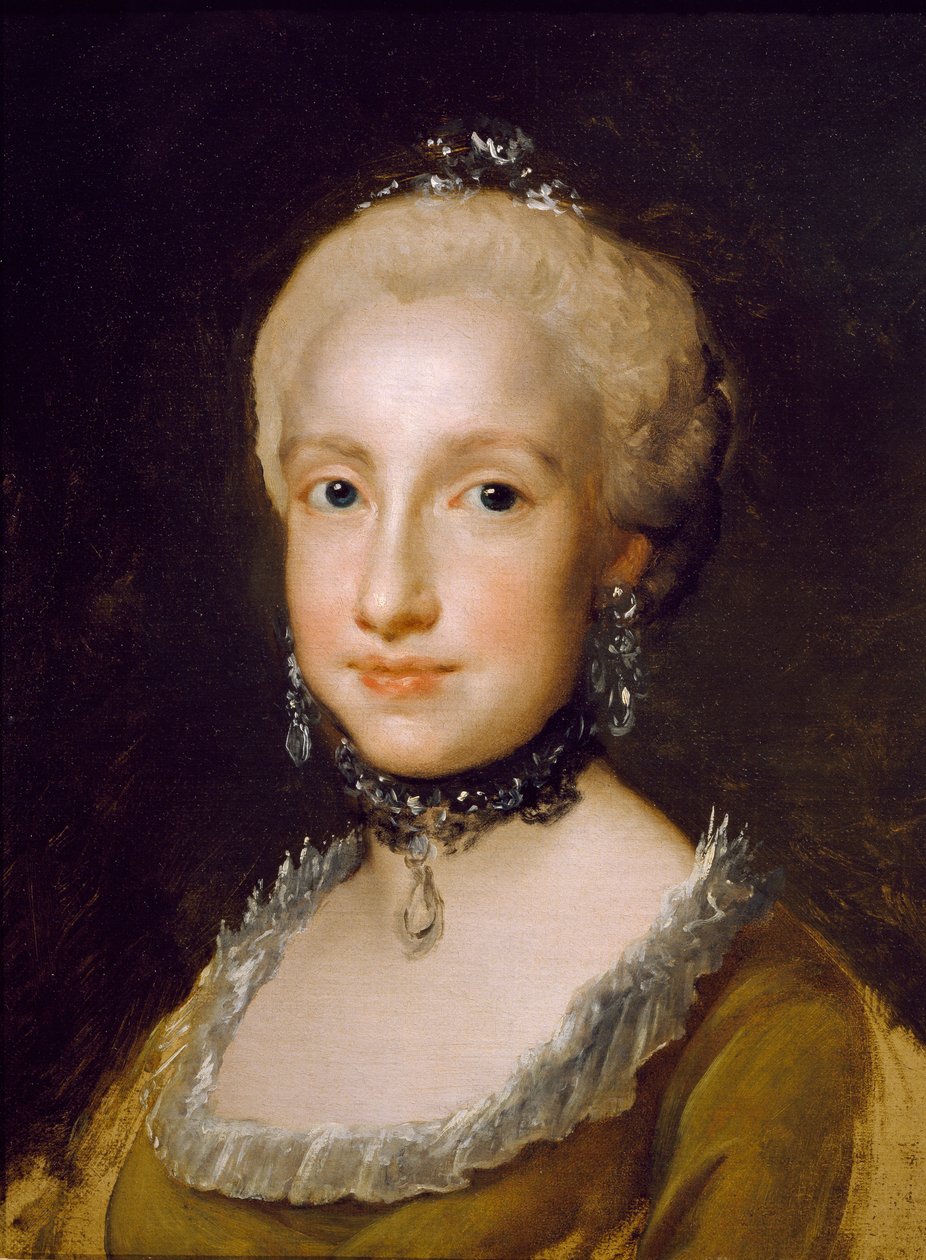 Muotokuva Bourbonin Infanta Maria Luisasta, Anton Raphael Mengs tekijältä Anton Raphael Mengs