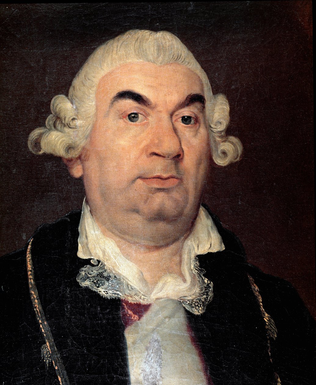 Italialaisen säveltäjän Niccolo Jommellin (1714 -1774) muotokuva Anton Raphael Mengsin (1728-1779) maalaus 1700-luvulta Bologna, Museo Civico Biblioteca Musicale tekijältä Anton Raphael Mengs