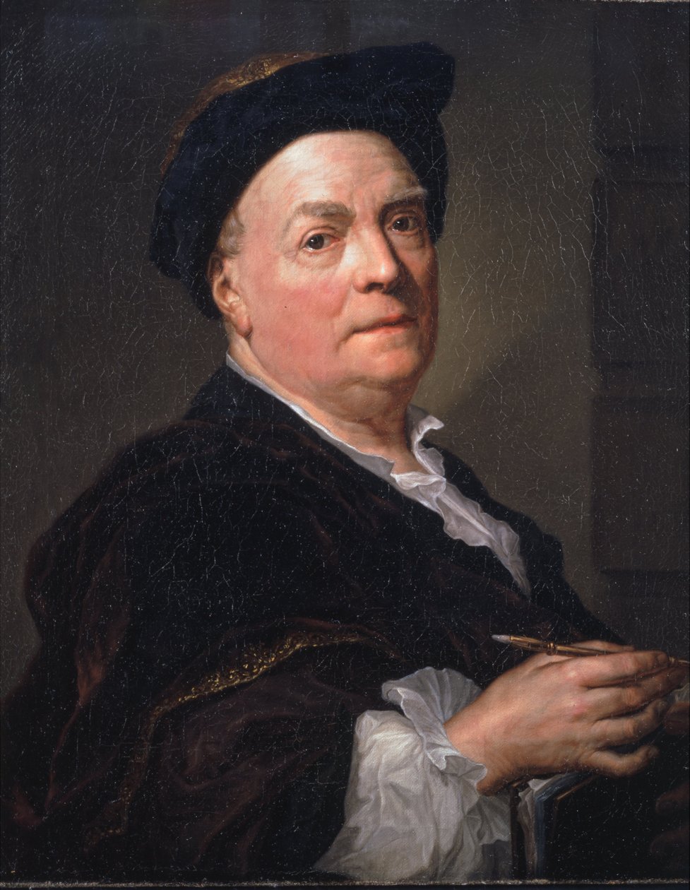 Retrato de Louis du Silvestre tekijältä Anton Raphael Mengs