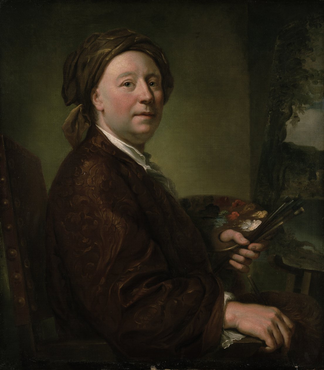 Richard Wilson (1714-82) 1752 (öljy kankaalle) tekijältä Anton Raphael Mengs