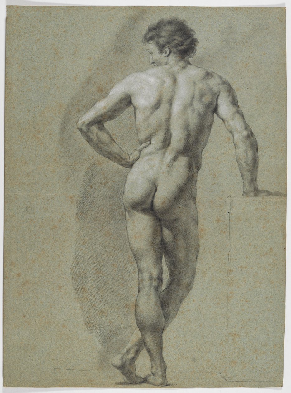 Seisova selkäasento, vasen käsi tukena tekijältä Anton Raphael Mengs