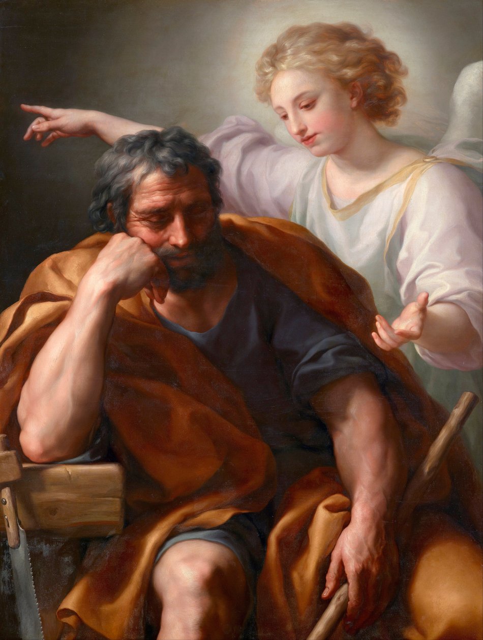 Pyhän Joosefin unelma tekijältä Anton Raphael Mengs