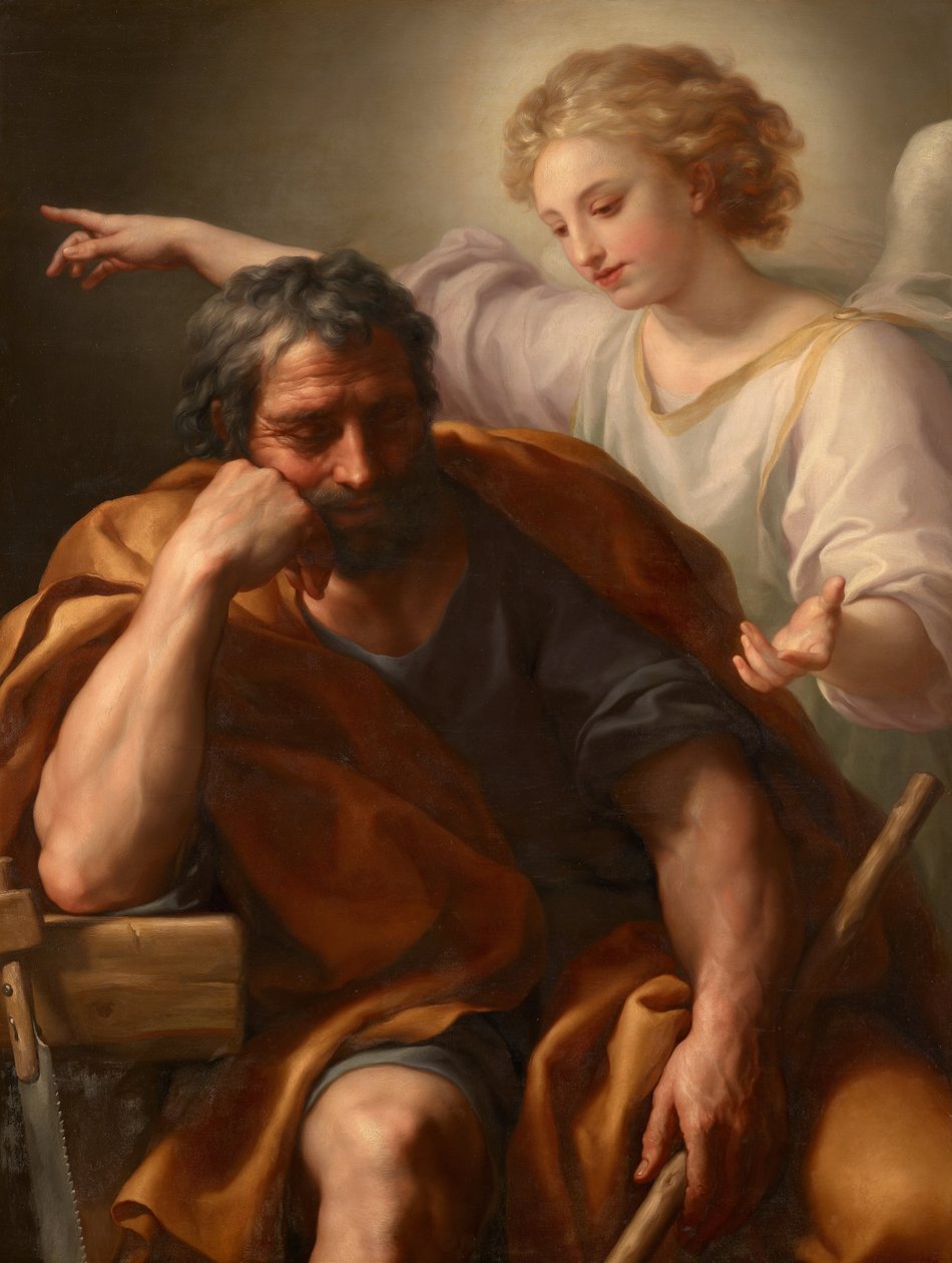 Saksa: Traum des Hl. Joseph Pyhän Joosefin uni tekijältä Anton Raphael Mengs