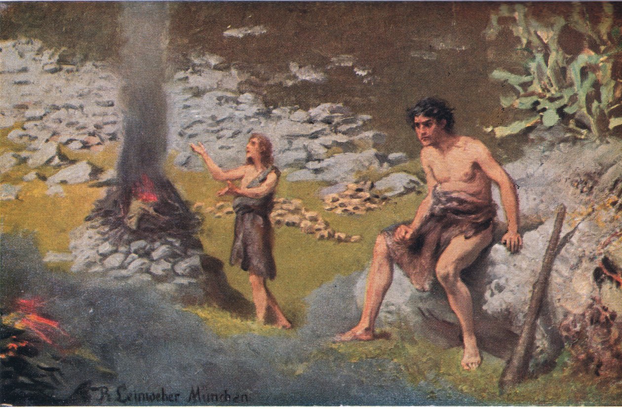 Cain ja Abel, The John Winston Companyn julkaisemasta Hulberts Story of the Bible -julkaisusta, 1932 tekijältä Anton Robert Leinweber