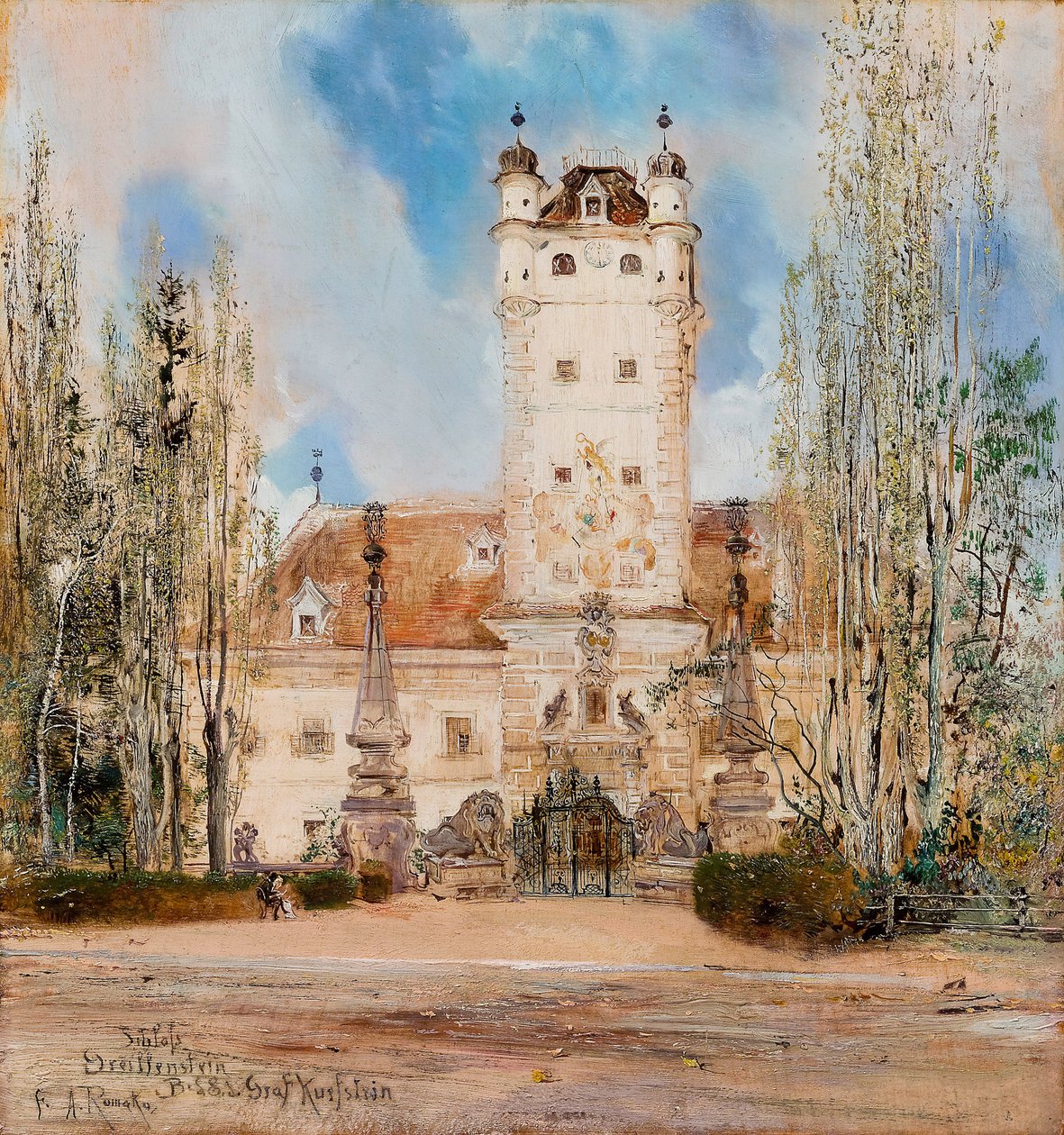 Greillensteinin linna, 1885-1886 tekijältä Anton Romako