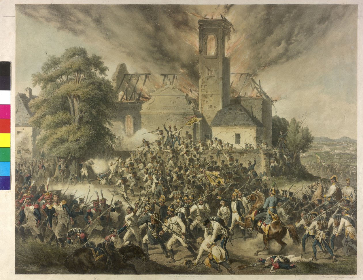 Aspernin taistelu 1809 tekijältä Anton Strassgschwandtner