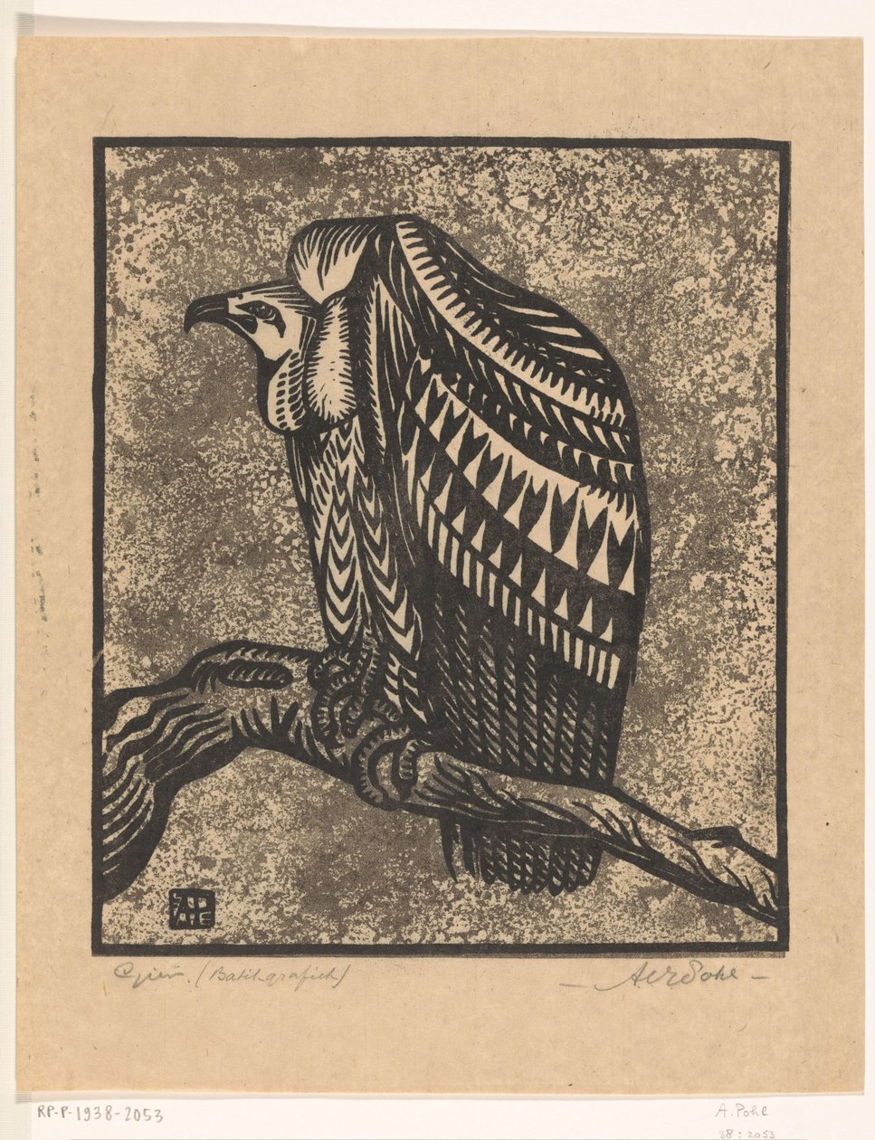 Gier (alkuperäinen nimi esineessä) tekijältä Anton Vincent Emanuel Pohl (signed by artist)
