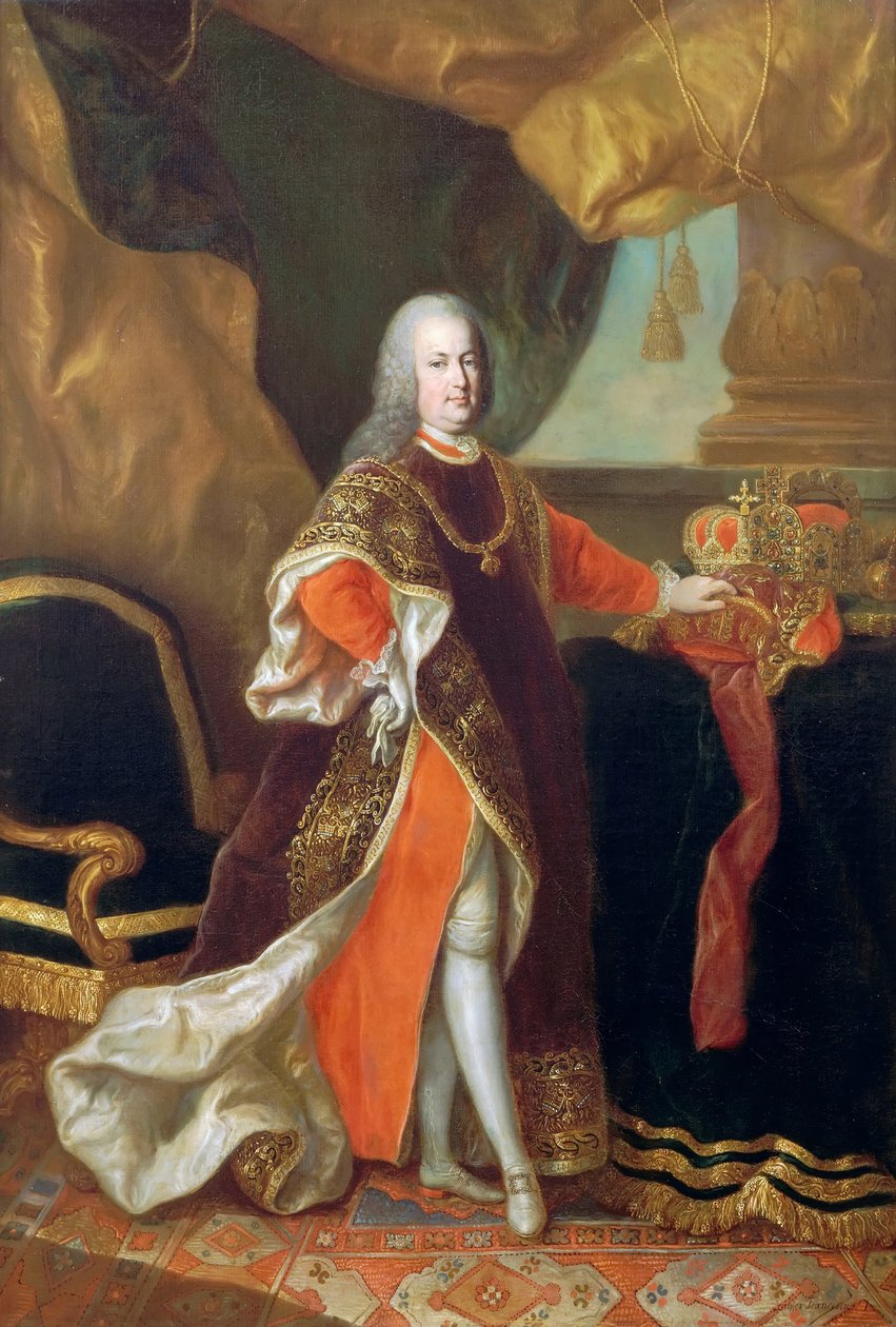 Itävallan keisari Francis I:n muotokuva 1708-1765 tekijältä Anton von Maron