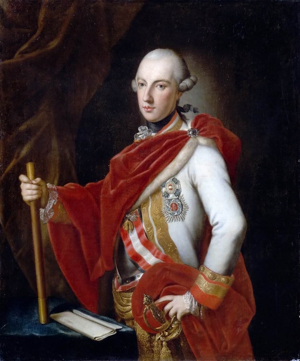 Keisari Joseph II:n muotokuva 1741-1790 tekijältä Anton von Maron