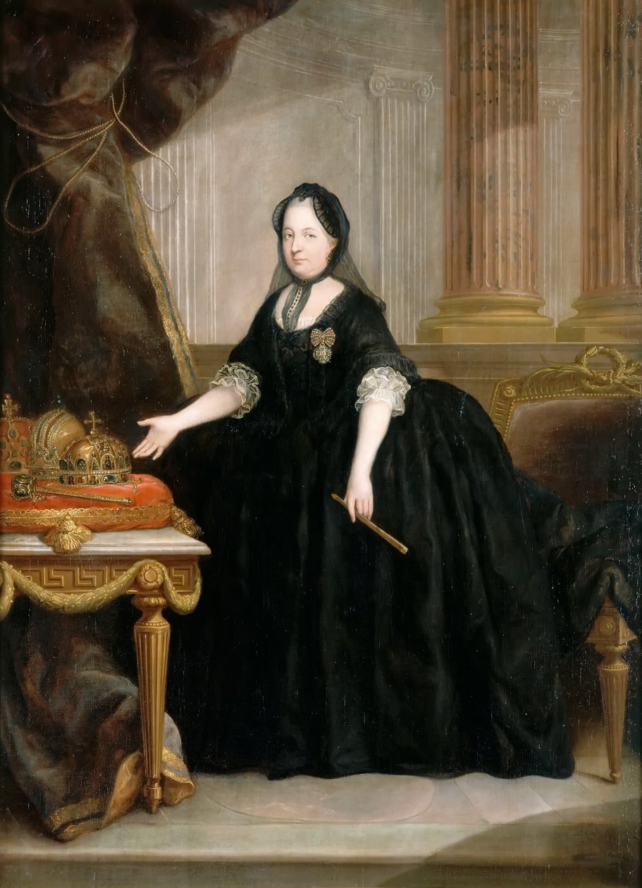 Itävallan keisarinna Maria Theresia 1717-1780 muotokuva tekijältä Anton von Maron
