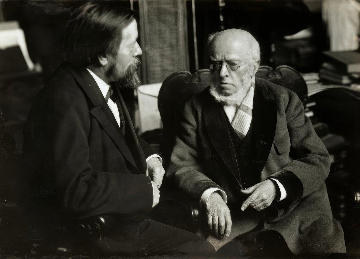 A. v. Menzel i. hänen asuntonsa m. A. v. Werner tekijältä Anton Alexander von Werner