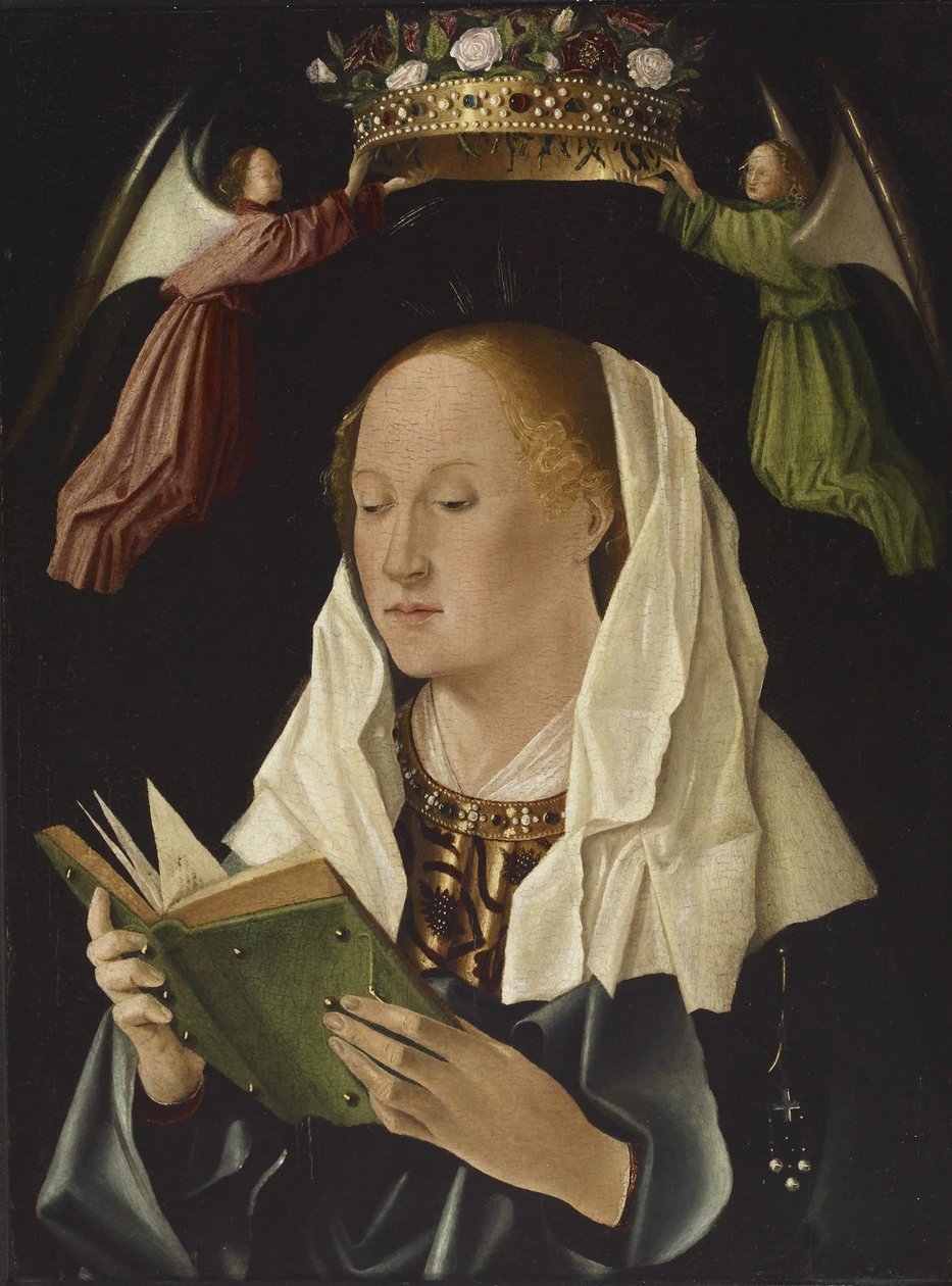 Neitsyt Marian lukeminen, n. 1460-1462 (tempera ja öljy puulevylle) tekijältä Antonello da Messina